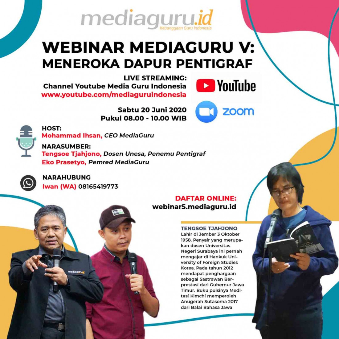 Webinar MediaGuru V - Meneroka Dapur Pentigraf (20 Juni 2020)