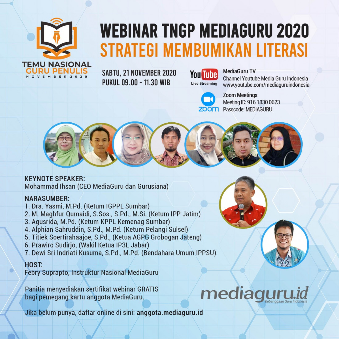 STRATEGI MEMBUMIKAN LITERASI (WEBINAR TNGP MEDIAGURU 1)